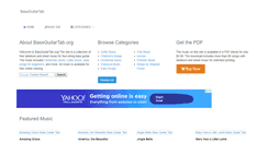 Desktop Screenshot of bassguitartab.org